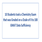 10 Students took a Chemistry Exam that was Graded on a Dcale of 0 to 100 GMAT Data Sufficiency
